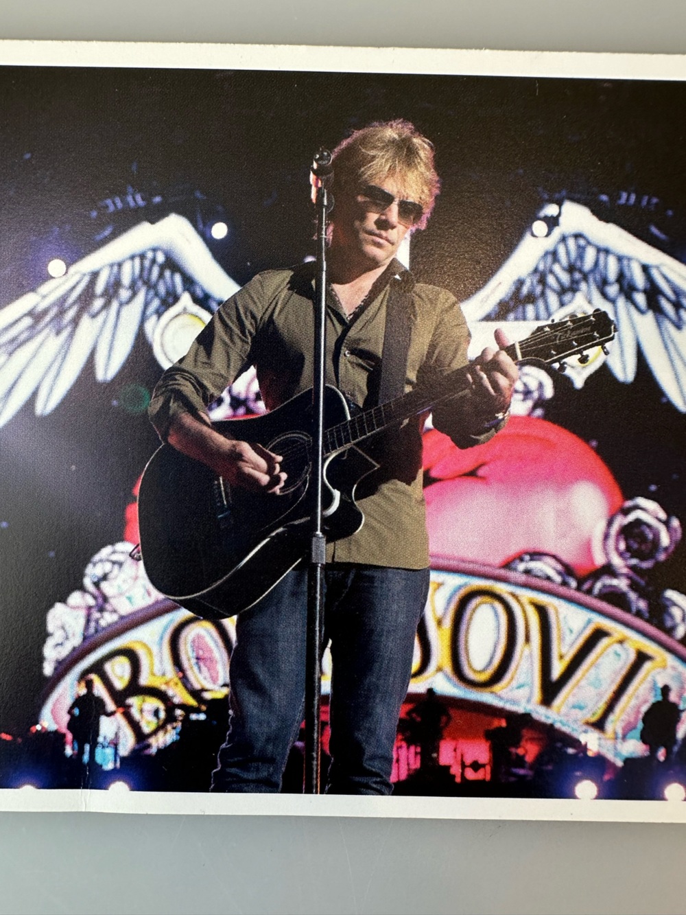 Original Tour Memorabilia Bon Jovi 2011 NYC Concert Promotional Card Postcard - Picture 4 of 6